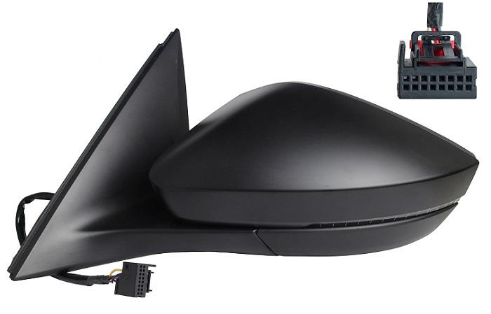 Specchietto Retrovisore Sinistro Elettrico Termico C/Fan. A Led Sx SKODA KAMIQ dal 2019