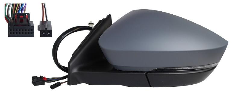 Specchietto Retrovisore Destro El. Term. Rib. C/Fan. E Luce Di Cortesia Dx SKODA KAROQ dal 2017