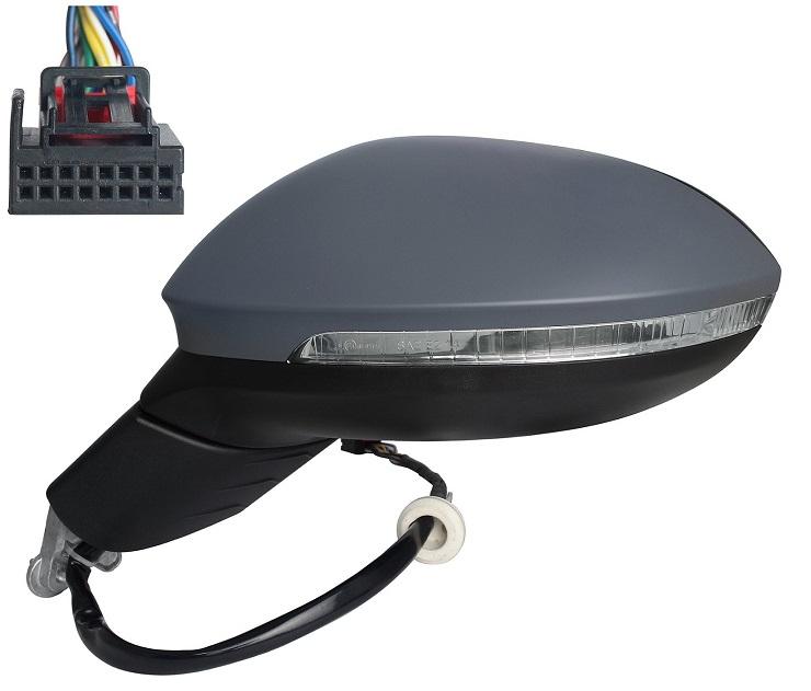 Specchietto Retrovisore Sinistro El. Term. Con Memoria. C/Fan.E Luce Di Cortesia A Led Sx VOLKSWAGEN GOLF VIII dal 2020