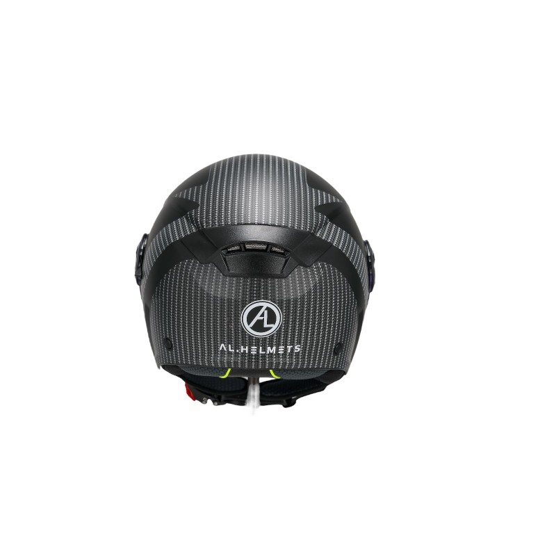 Casco Jet Carbon Grey Con Doppia Visiera 3