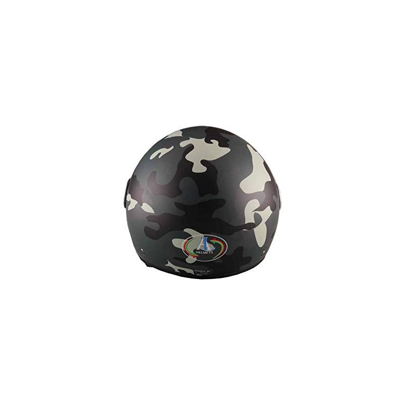 Casco Demi Jet Visiera Elicotterista Camouflage Grigio Casco Demi Jet Visiera Elicotterista Camouflage Grigio 3