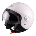 Casco Demi Jet Bianco Metallizzato