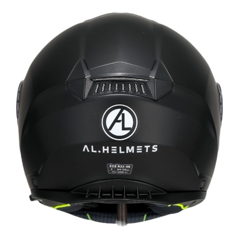 Casco Modulare Nero Opaco Con Doppia Visiera per Moto e Scooter 3