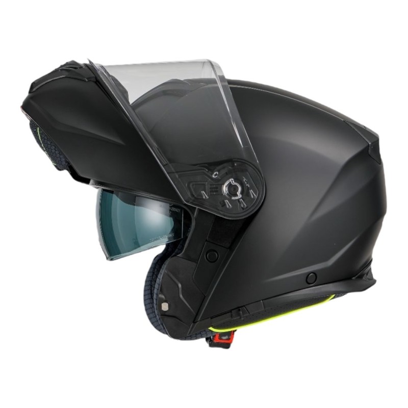 Casco Modulare Nero Opaco Con Doppia Visiera 1