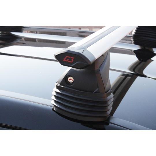 Coppie di barre per Alfa Romeo Mito dal 2014 al 2016 in Alluminio Pacific Airflow con kit di fissaggio 2