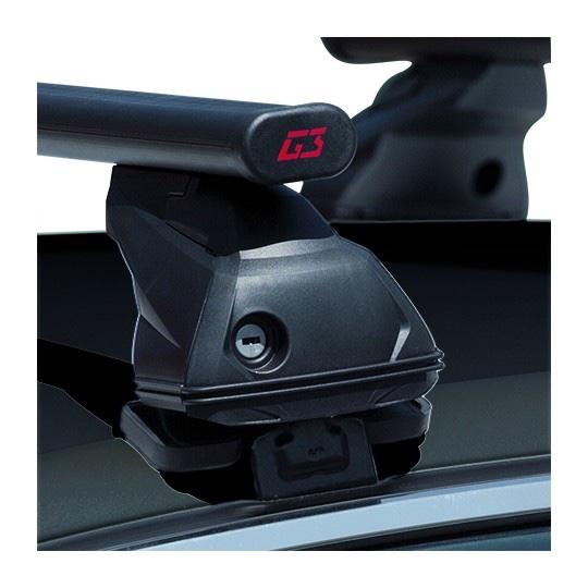 Coppie di barre per Audi A4 dal 2004 al 2008 in Acciaio Pacific con kit di fissaggio 2