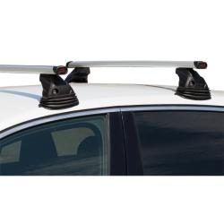 Coppie di barre per Citroen C4 Grand Picasso Railing Integrato dal 2013 in Alluminio Pacific con kit di fissaggio