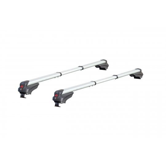 Coppie di barre per Fiat Panda II Railing Aperto dal 2003 al 2011 in Alluminio infinity 2