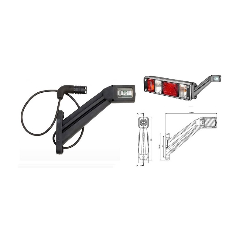 LUCE PERIMETRALE 24V A LED SX Scania 114 - 124 P94 - T164 dal 1996 al 2005