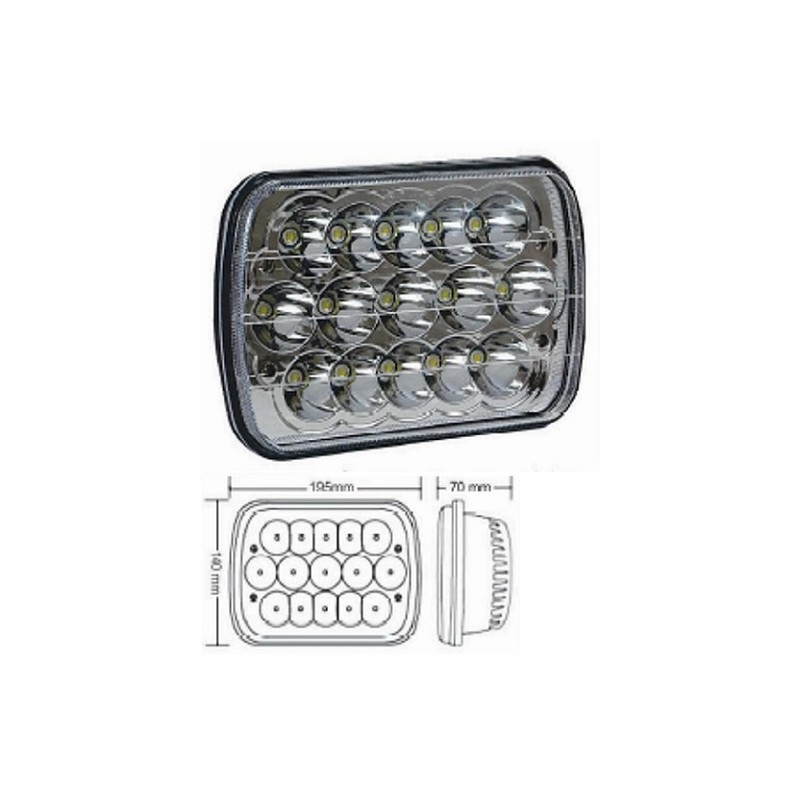 FENDINEBBIA UNIVERSALE 45W 7" A LED 9-32V Scania SERIE G- P - R - S - T dal 2017 FENDINEBBIA UNIVERSALE 45W 7" A LED 9-32V Scania SERIE G- P - R - S - T dal 2017