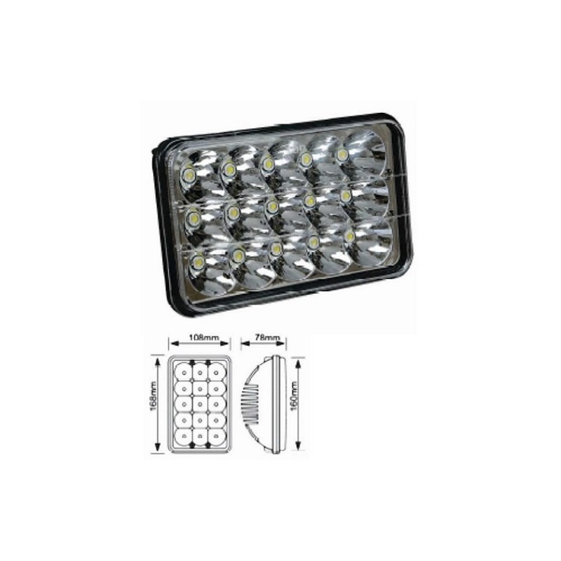 FENDINEBBIA UNIVERSALE 45W 5" A LED 9-32V Mercedes ACTROS dal 2019 FENDINEBBIA UNIVERSALE 45W 5" A LED 9-32V Mercedes ACTROS dal 2019