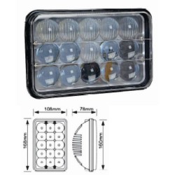 FENDINEBBIA UNIVERSALE 45W 5" A LED LUCE 4D 9-32V Renault TRUCK RANGE T dal 2014