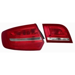 KIT FAN. Posteriore A LED BIANCO-ROSSO Audi A3 SPORT BACK 5 PORTE dal 2004 al 2008