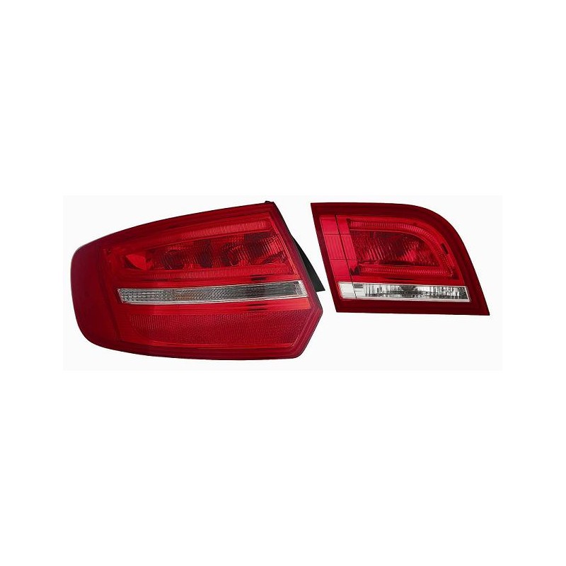 KIT FAN. Posteriore A LED BIANCO-ROSSO Audi A3 SPORT BACK 5 PORTE dal 2004 al 2008 KIT FAN. Posteriore A LED BIANCO-ROSSO Audi A3 SPORT BACK 5 PORTE dal 2004 al 2008
