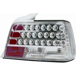 KIT FANALE POSTERIORE LED CROMATO Bmw SERIE 3 E36 COUPE' CABRIO dal 1994 al 1999