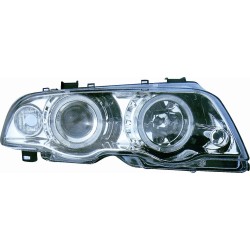 KIT PROIETTORE H7/H7 CON FANALINO CROMATO Bmw SERIE 3 E46 BERLINA TOURING dal 1998 al 2001
