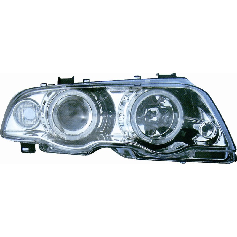 KIT PROIETTORE H7/H7 CON FANALINO CROMATO Bmw SERIE 3 E46 BERLINA TOURING dal 1998 al 2001 KIT PROIETTORE H7/H7 CON FANALINO CROMATO Bmw SERIE 3 E46 BERLINA TOURING dal 1998 al 2001