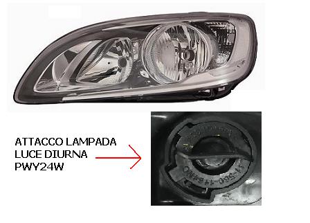 Faro Anteriore DESTRO per Volvo S60 - V60 dal 2014 al 2018