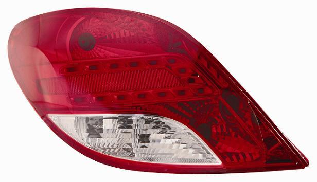 Fanale Posteriore Bianco - Rosso A Led Destro Peugeot 207 Dal 2006