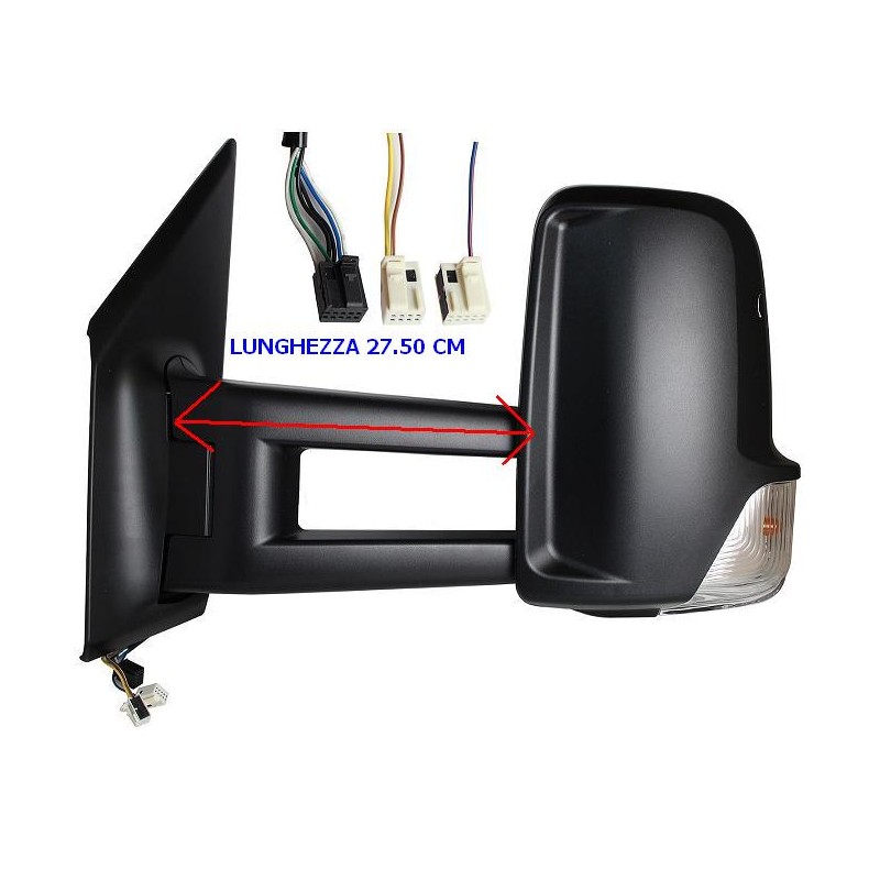 RETROVISORE ELETT. TERMICO C/FAN. BRACCIO EXTRA LUNGO DX Mercedes SPRINTER dal 2018