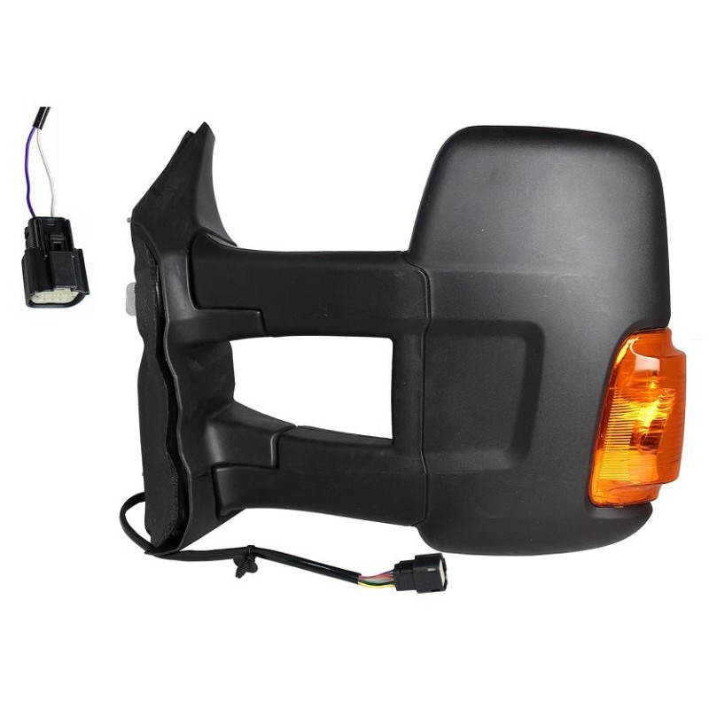 RETROVISORE ELET. TERM. BRACCIO LUNGO C/FAN. ARANCIO 16W SX Ford TRANSIT dal 2014 al 2019
