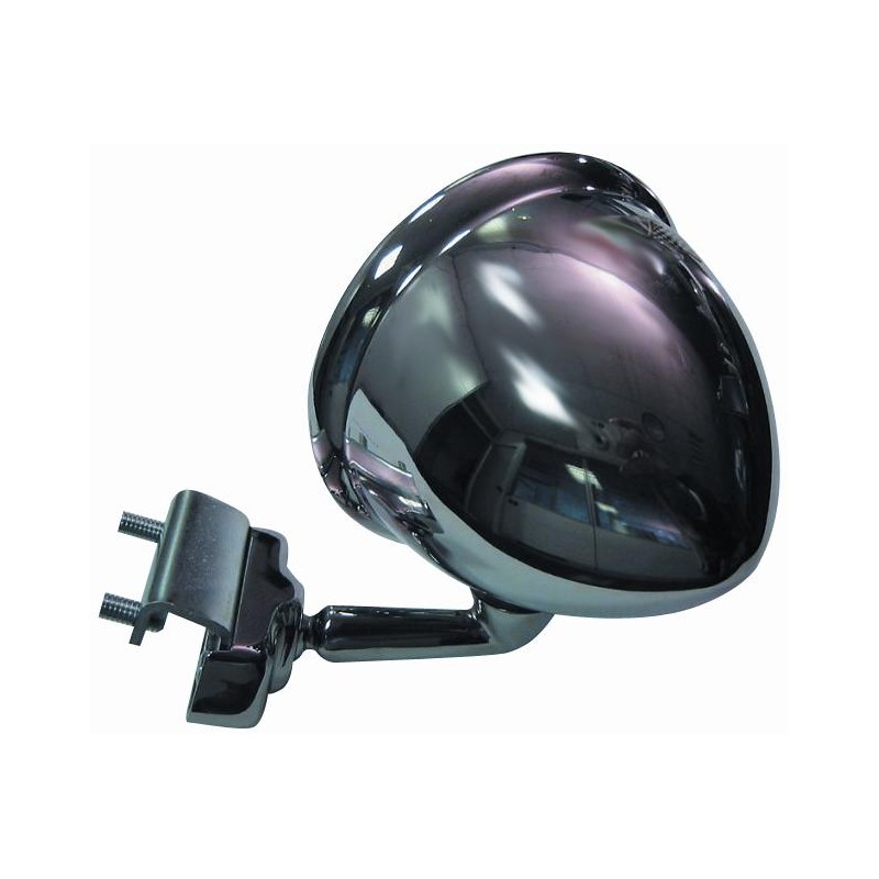 RETROVISORE A CALICE CROMATO A MORSETTO Fiat 500 F - L - R dal 1965 al 1975