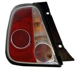 Fanale Posteriore Bianco-rosso Bordo Nero Destro Fiat 500 Dal 2007 Al 2015