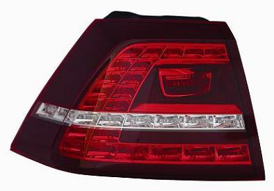 Fanale Posteriore Bianco-rosso A Led Sinistro Volkswagen Golf Vii Dal 2012 Al 2016