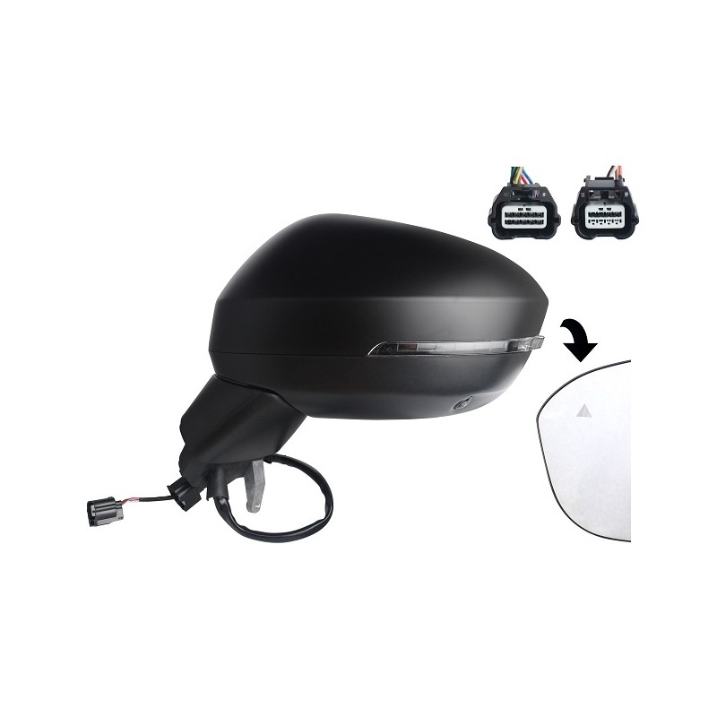 RETROVISORE ELETT. TERM. RIB. C/FANALINO A LED C/CAMERA DX Nissan JUKE dal 2019