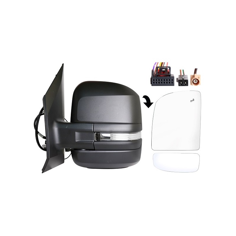 RETROVISORE ELETT. TERMICO RIB. C/FANALINO SX Man TGE dal 2016