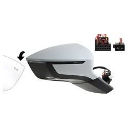 RETROVISORE ELETT. TERM. RIB. C/MEM C/FAN. E LUCE DI CORTESI DX Seat ATECA dal 2020