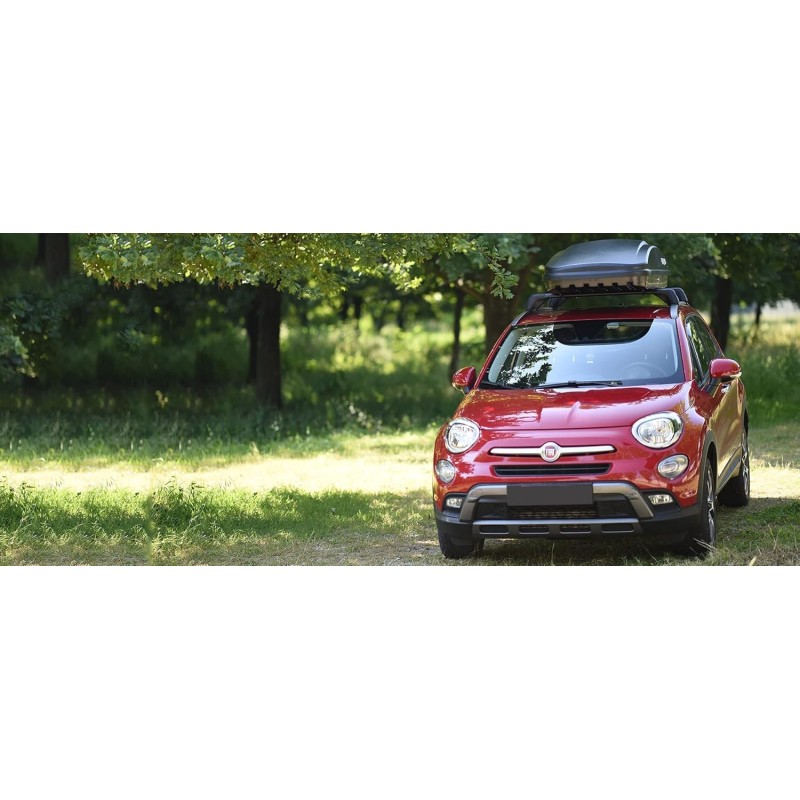 Box Da tetto Auto da 430 Litri Crub Nero Opaco Farad 6