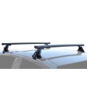 Coppie di barre per Lancia Lybra SW (Con e senza tetto vetro/With and without glassroof) dal 1999 al 2006 in Acciaio Pacific 