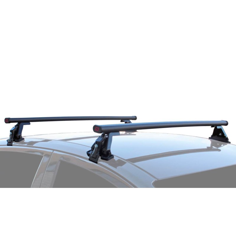 Coppie di barre per Opel Astra (Escl. Tetto Vetro) dal 1999 al 2003 in Acciaio Pacific Basic con kit di fissaggio