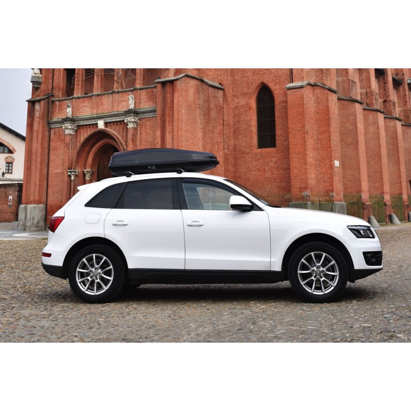 Box Da tetto Auto da 400 Litri Torpedo Nero Opaco Farad CON Fast Fix 7