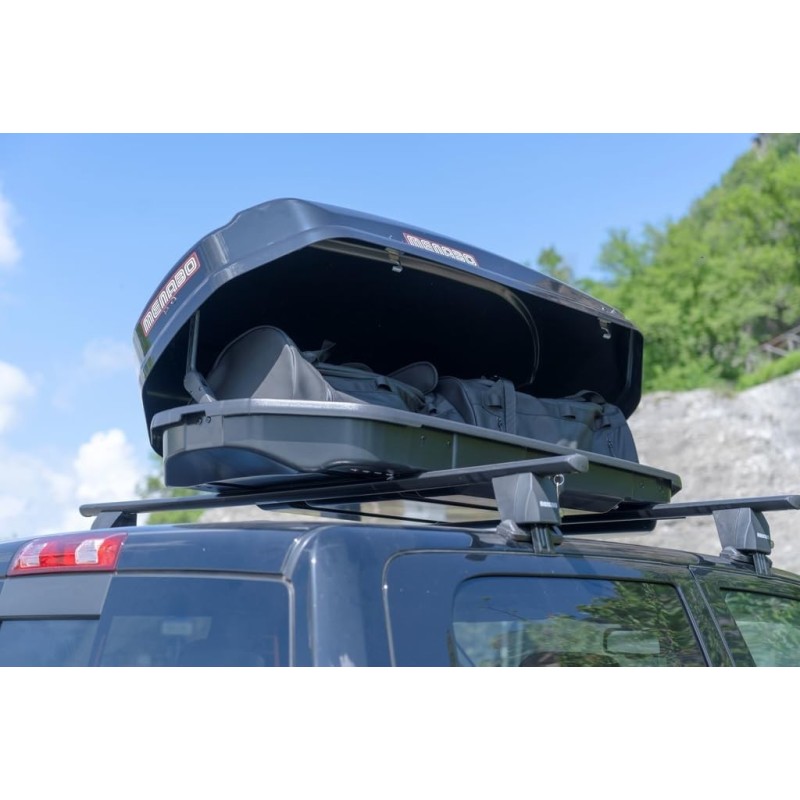 Box Da Tetto Auto Da 330 Litri SATELLITE Menabo Nero Lucido 3