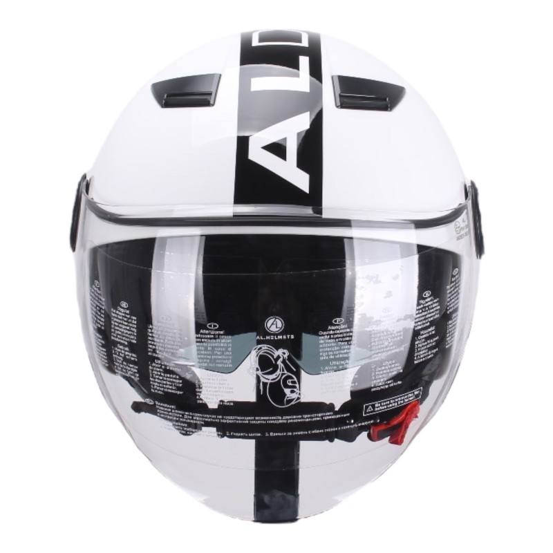 Casco Procasual Bianco con Doppia visiera per Moto e Scooter AL DESIGN Casco Procasual Bianco con Doppia visiera per Moto e Scooter AL DESIGN 3