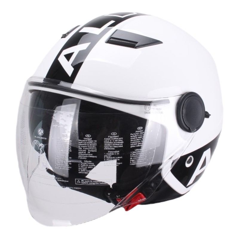Casco Procasual Bianco con Doppia visiera per Moto e Scooter AL DESIGN Casco Procasual Bianco con Doppia visiera per Moto e Scooter AL DESIGN 2