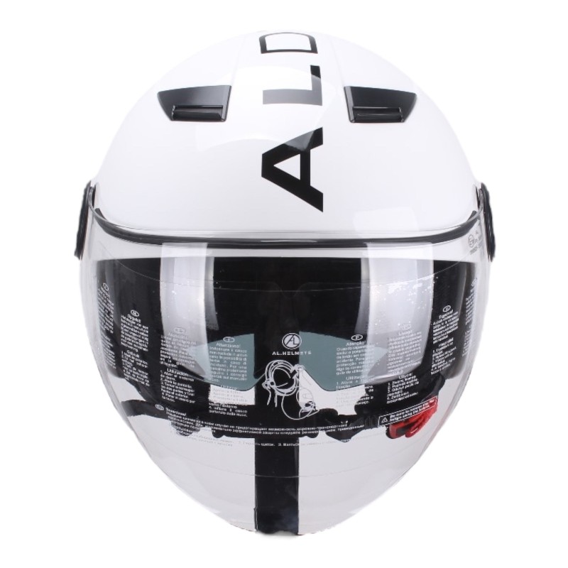 Casco Bianco con Doppia visiera per Moto e Scooter AL DESIGN Casco Bianco con Doppia visiera per Moto e Scooter AL DESIGN 1