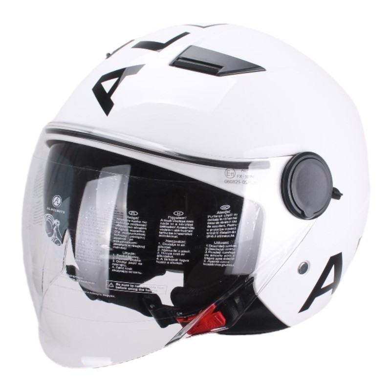 Casco Bianco con Doppia visiera per Moto e Scooter AL DESIGN Casco Bianco con Doppia visiera per Moto e Scooter AL DESIGN 2
