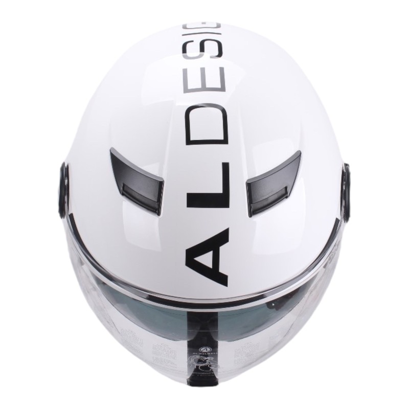 Casco Bianco con Doppia visiera per Moto e Scooter AL DESIGN Casco Bianco con Doppia visiera per Moto e Scooter AL DESIGN 4