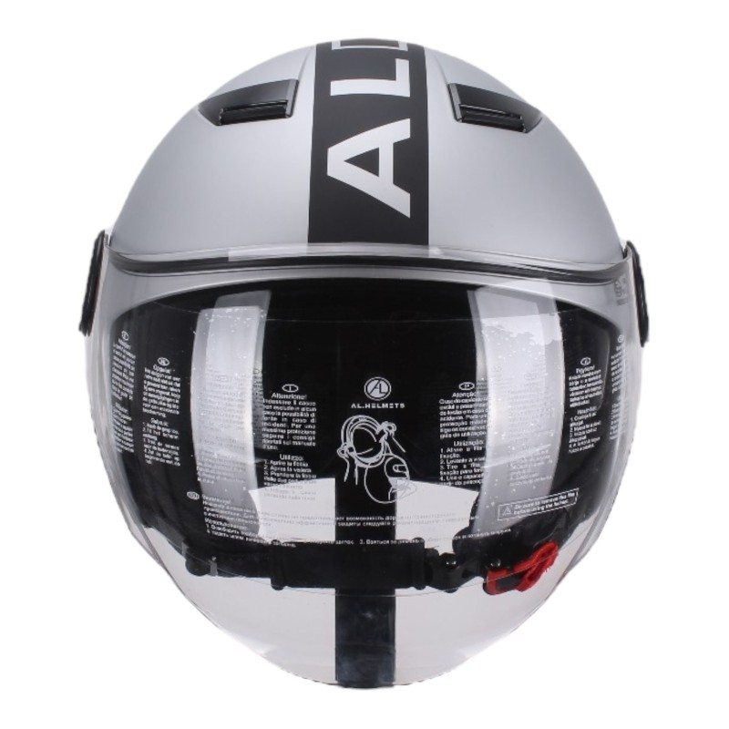 Casco Grigio Opaco con Doppia visiera per Moto e Scooter AL DESIGN Casco Grigio Opaco con Doppia visiera per Moto e Scooter AL DESIGN 3