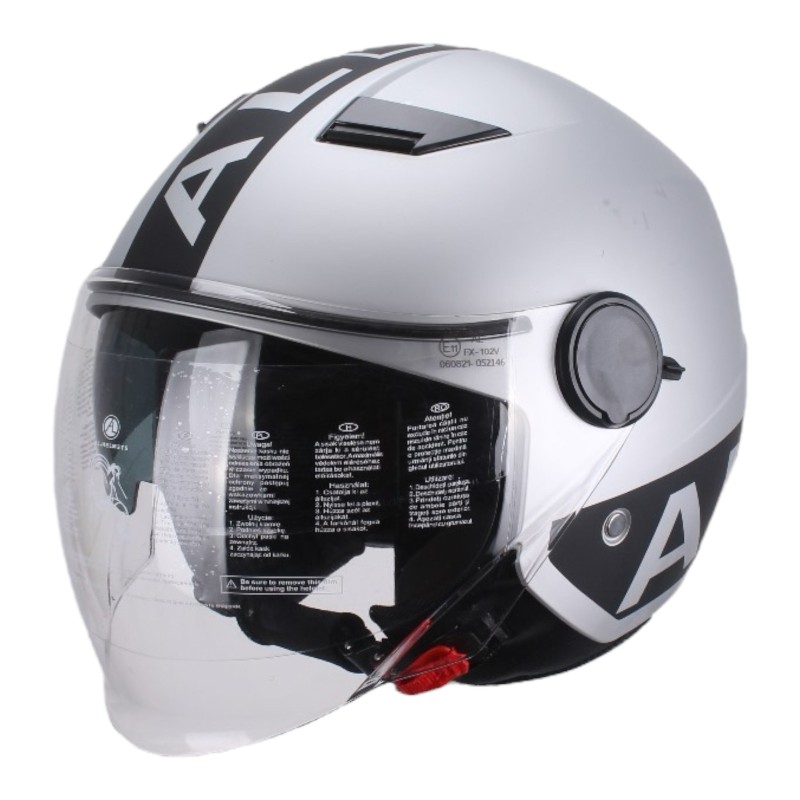 Casco Grigio Opaco con Doppia visiera per Moto e Scooter AL DESIGN Casco Grigio Opaco con Doppia visiera per Moto e Scooter AL DESIGN 2