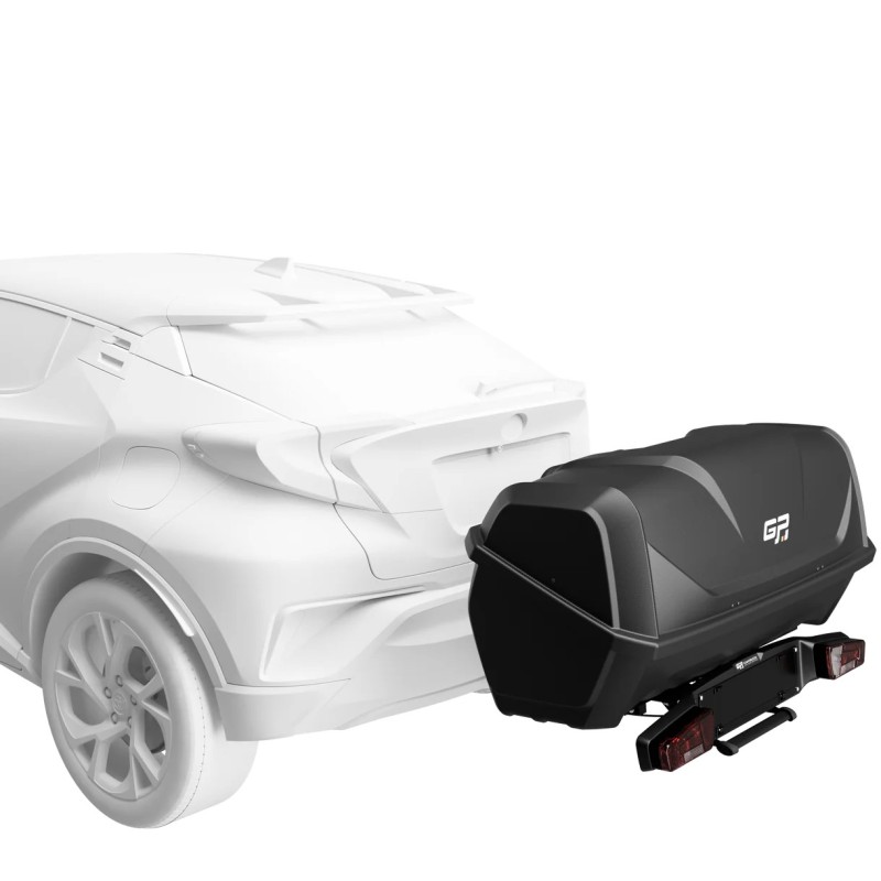 Base Portabici Peruzzo G3 da Gancio Traino con Box Auto Posteriore da 340 Litri 1