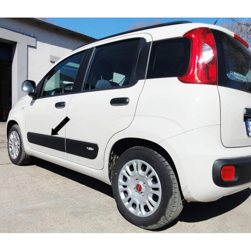 Kit Serie Modanature Nere Fasce Paracolpi laterali Fiat Panda dal 2012 - Combicar Kit Serie Modanature Nere Fasce Paracolpi laterali Fiat Panda dal 2012 - Combicar 4