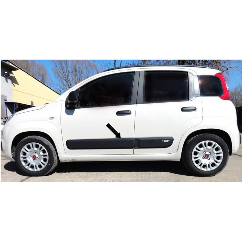 Kit Serie Modanature Nere Fasce Paracolpi laterali Fiat Panda dal 2012 - Combicar Kit Serie Modanature Nere Fasce Paracolpi laterali Fiat Panda dal 2012 - Combicar 2