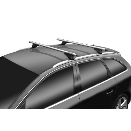Compatibile Con Volkswagen Touran Cross Post-Facelift 2010-2015 BASIC Model Barre Tetto Portapacchi Auto Barre Portatutto Nero Alluminio 3 Barre - Europe