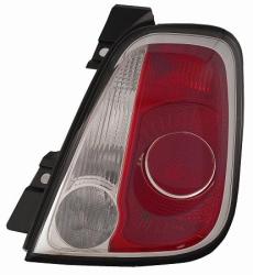 Fanale Posteriore Bianco-rosso Bordo Nero Destro Fiat 500 Dal 2007 Al 2015