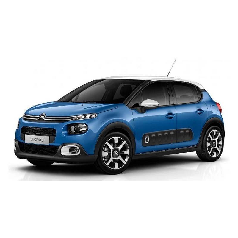 Vasche Baule Bagagliaio Auto su misura per CITROEN C3 dal 2016 al 2023 3