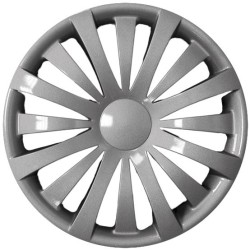 Set 4 Pz Copriruota Auto Colore Silver da 14 FARAD
